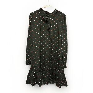 NWT Kate Spade Darling Hearts Ruffle Shift Dress Women’s Size S